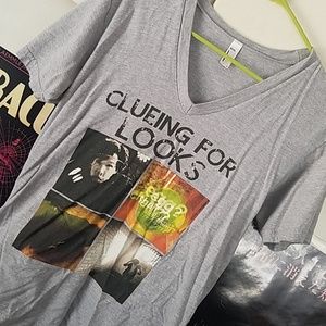 Sherlock BBC "Clueing for Looks" V Neck Tshirt